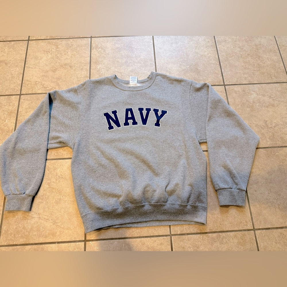 Navy sweatshirt